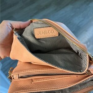 Jen & Co Peach Crossbody Bag